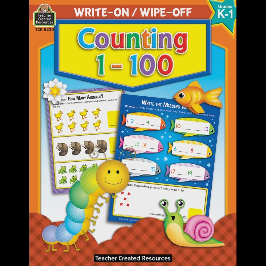 Write-On/Wipe-Off: Counting 1–100