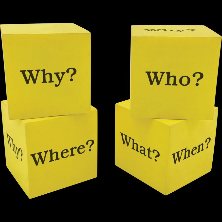 Foam Question Cubes