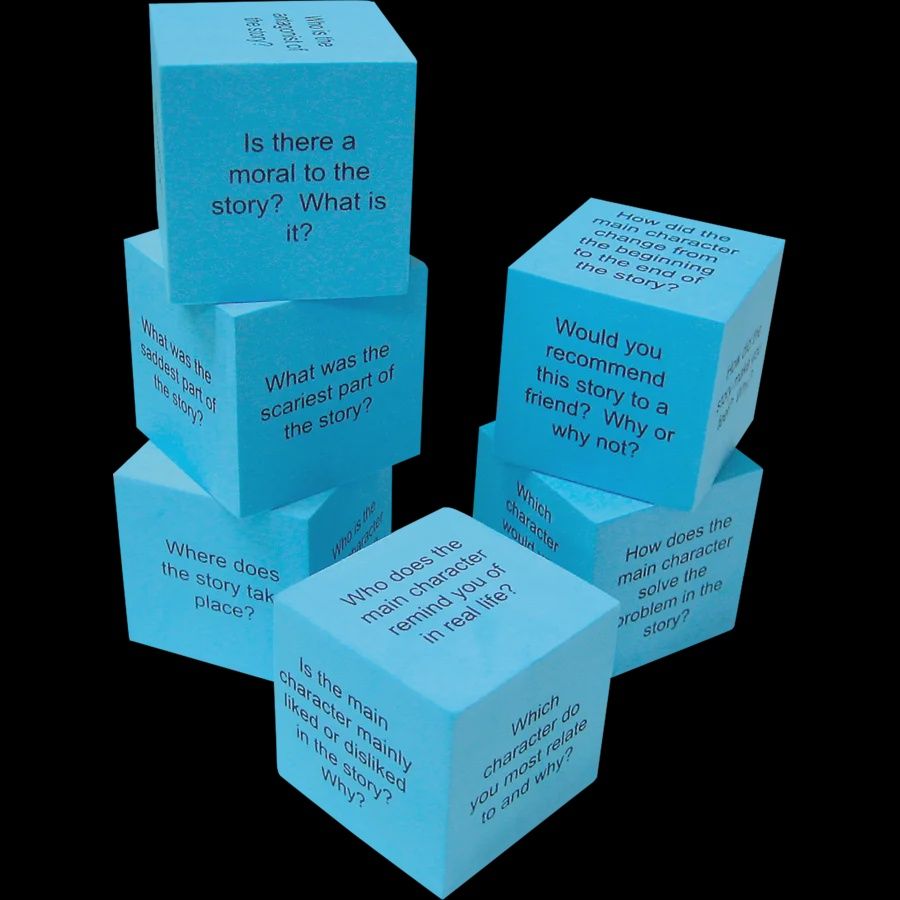 Foam Reading Comprehension Cubes