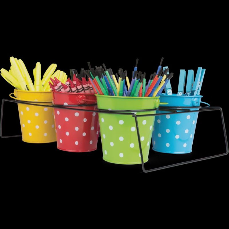 Black Polka Dots Bucket