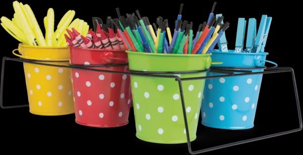 Lime Polka Dots Bucket