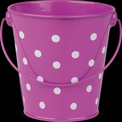 Purple Polka Dots Bucket