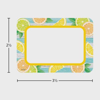 Lemon Zest Name Tags/Labels - Multi-Pack