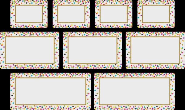 Confetti Labels/Clingy Things