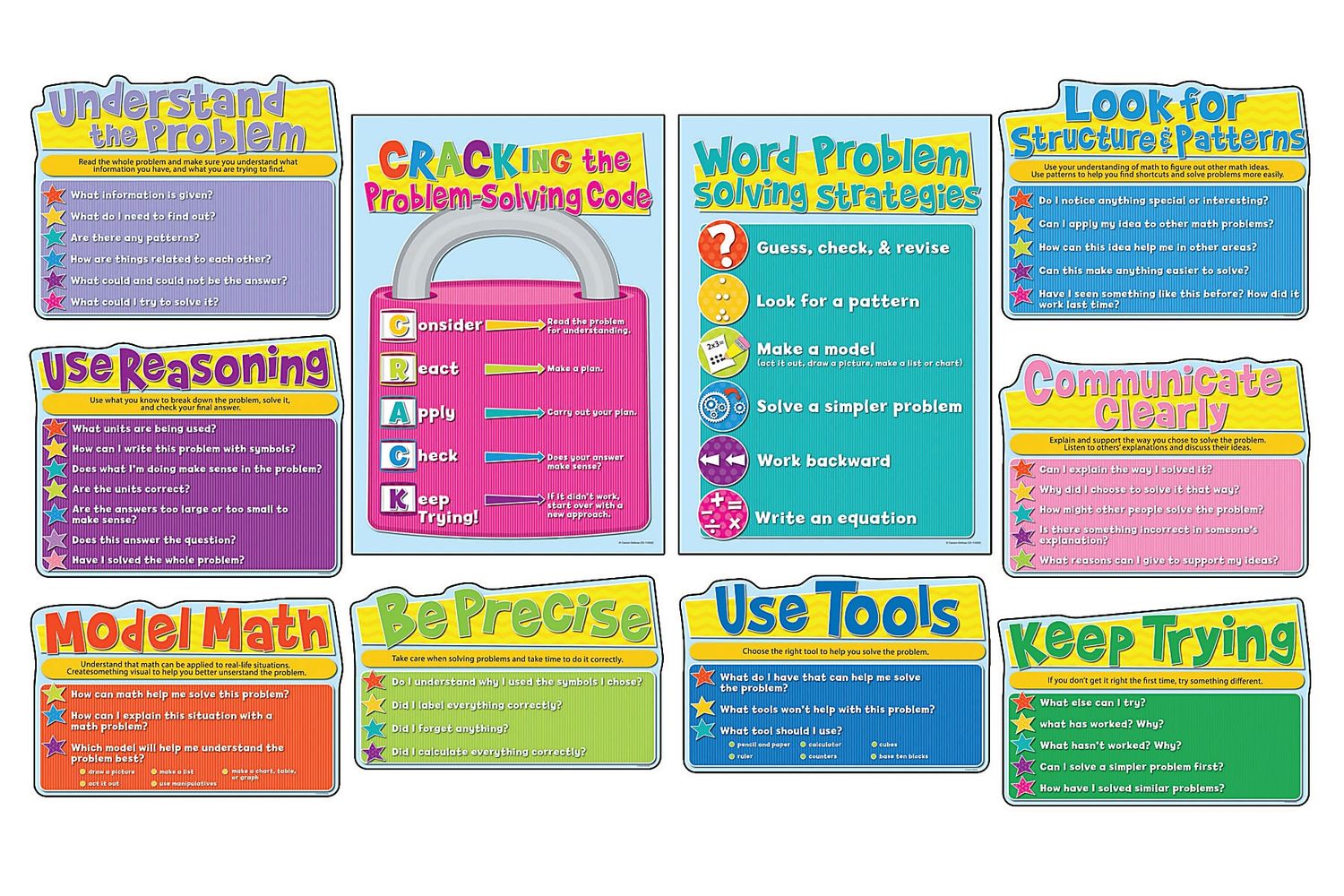 Common Core Math Strategies Bulletin Board Set