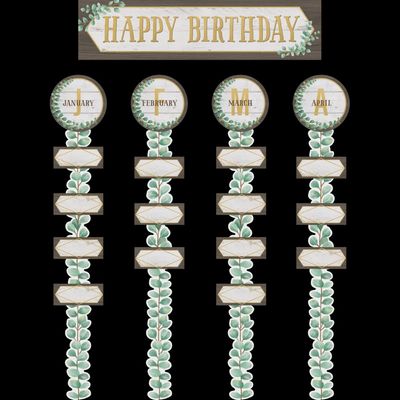 Eucalyptus Happy Birthday Bulletin Board