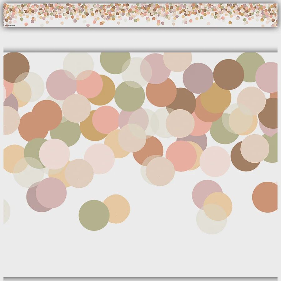 Calming Confetti Rolling Border Trim