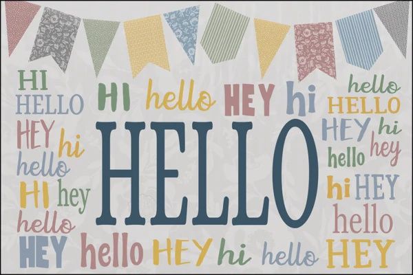 Classroom Cottage Hello 4" x 6" (30) cards