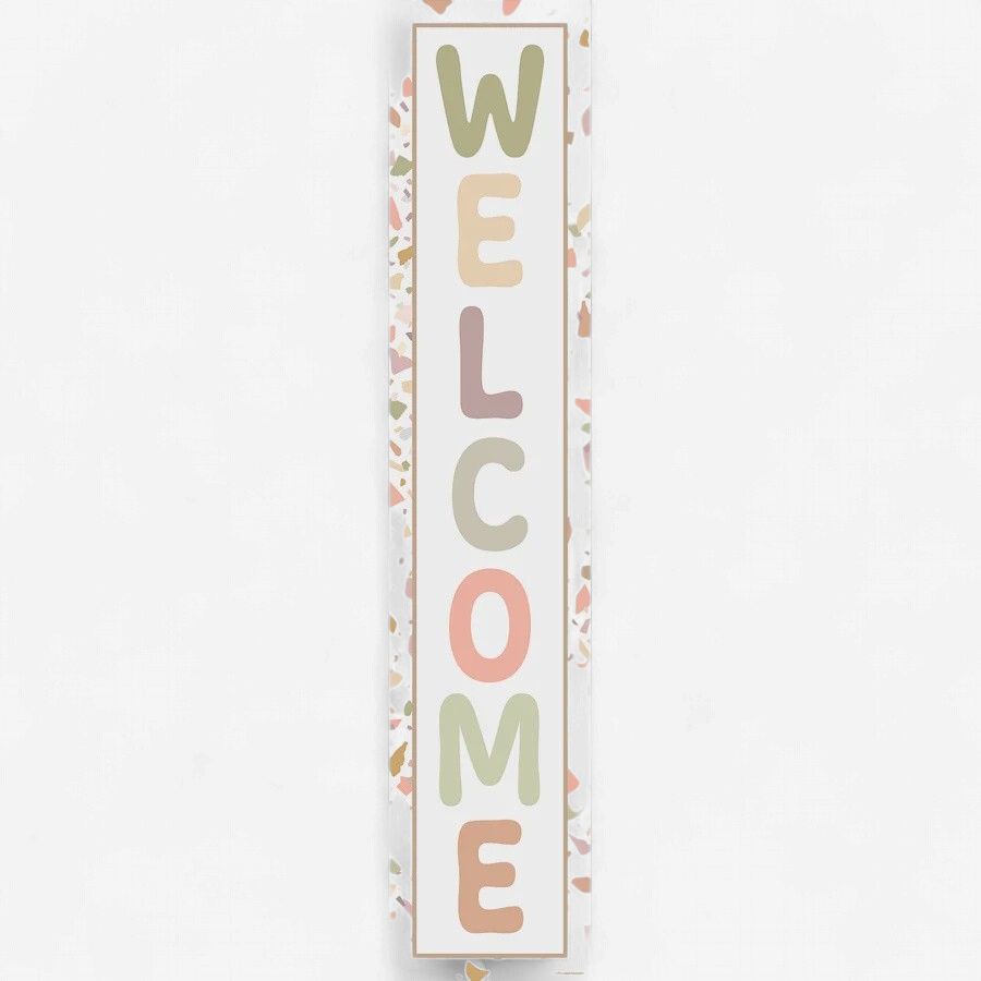 Terrazzo Tones Welcome Banner
