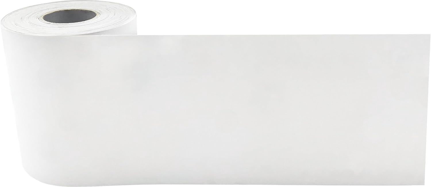 White Rolled Border Trim