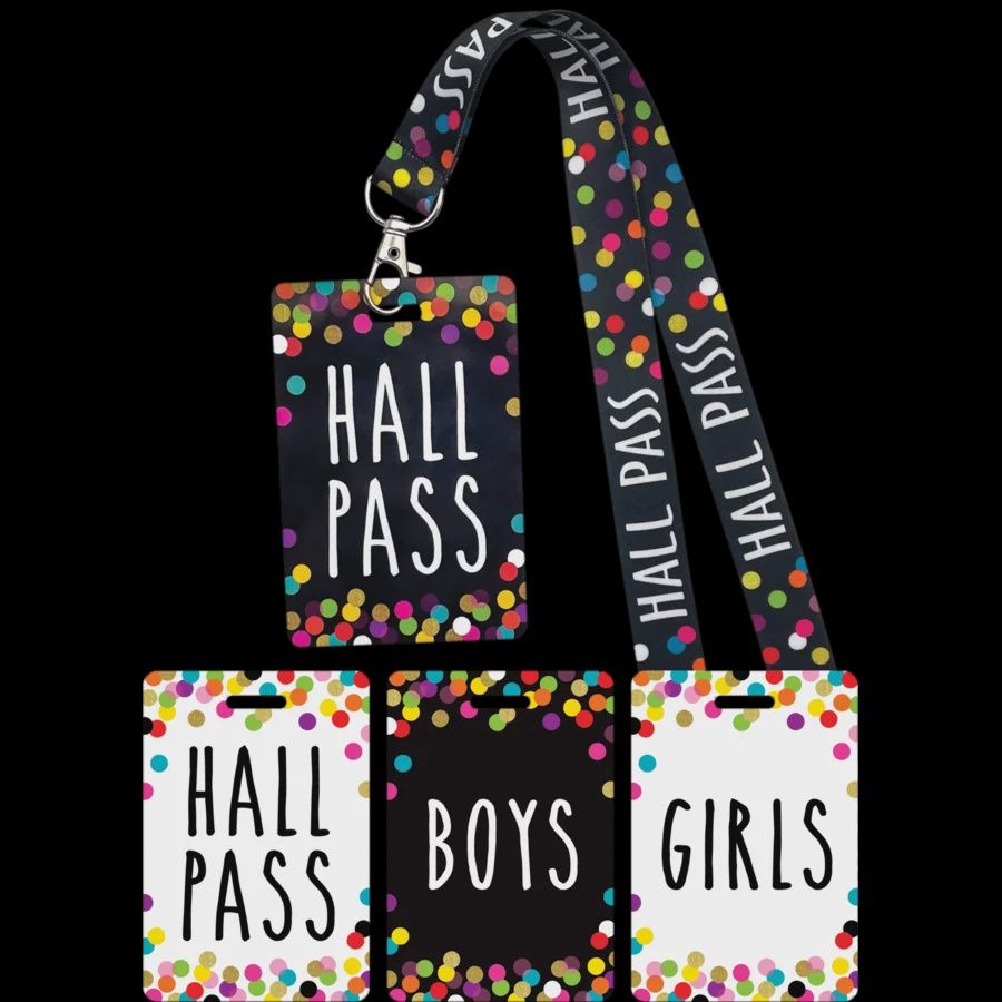 Confetti Hall Pass/Boy/Girl
