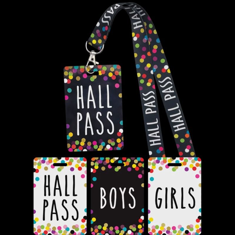 Confetti Hall Pass/Boy/Girl