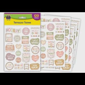 Terrazzo Tones Stickers Sayings