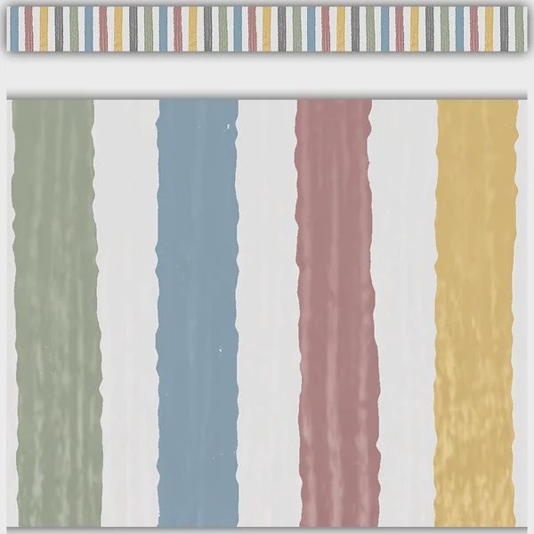 Classroom Cottage Stripes Border Trim