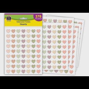 Terrazzo Tones Hearts Mini Stickers