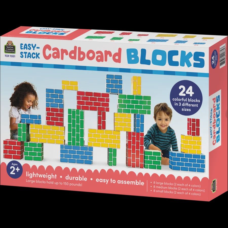 Easy Stack Cardboard Blocks/24 Blocks