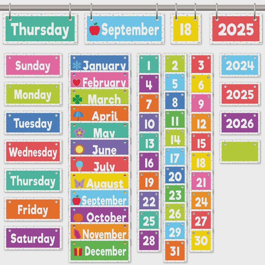 Colorful Flip Calendar
