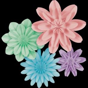Pastel Pop Paper Flowers
