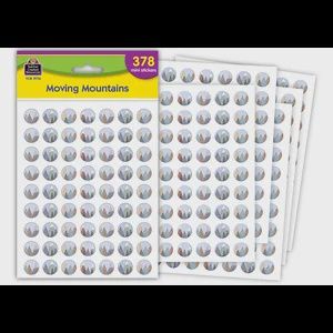 Moving Mountains Mountain Stickers/Round