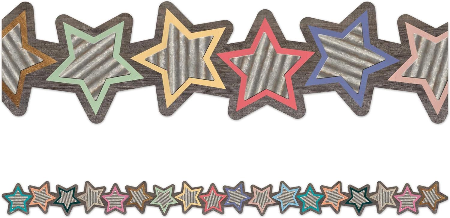 Home Sweet Classroom Stars Die-Cut Border Trim
