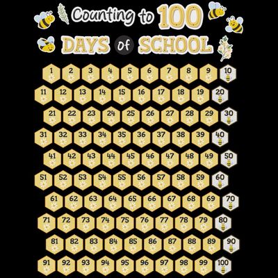 Buzzing Bees Counting to 100 Days