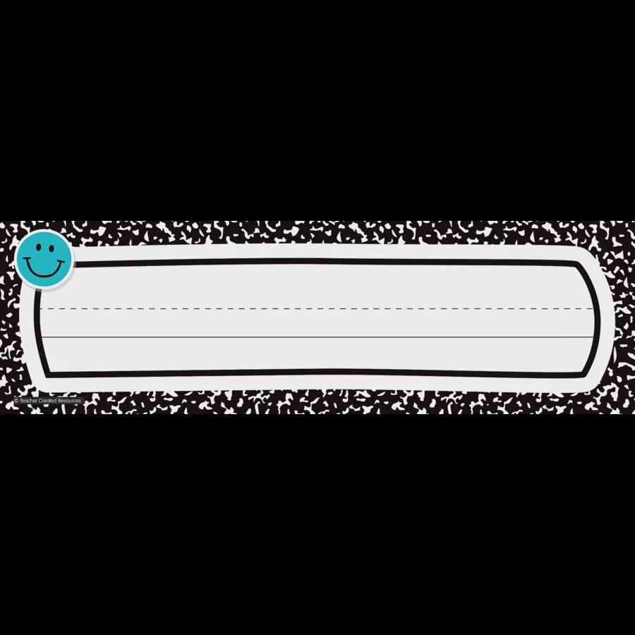 Cool for School Composition Flat Name  Plates