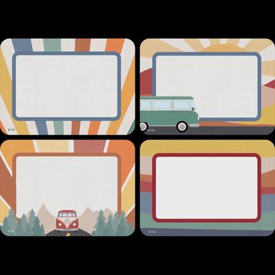 Moving Mountains Road Trip Name Tags/Labels - Multi-Pack