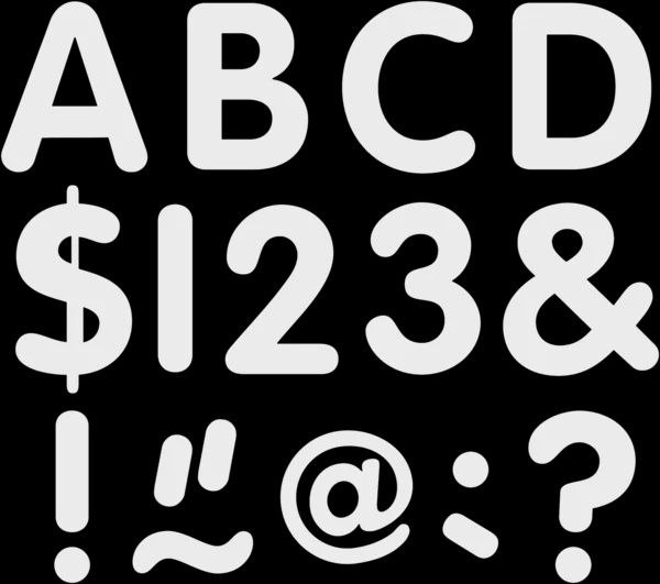 White 2" Classic Letters Uppercase Pack