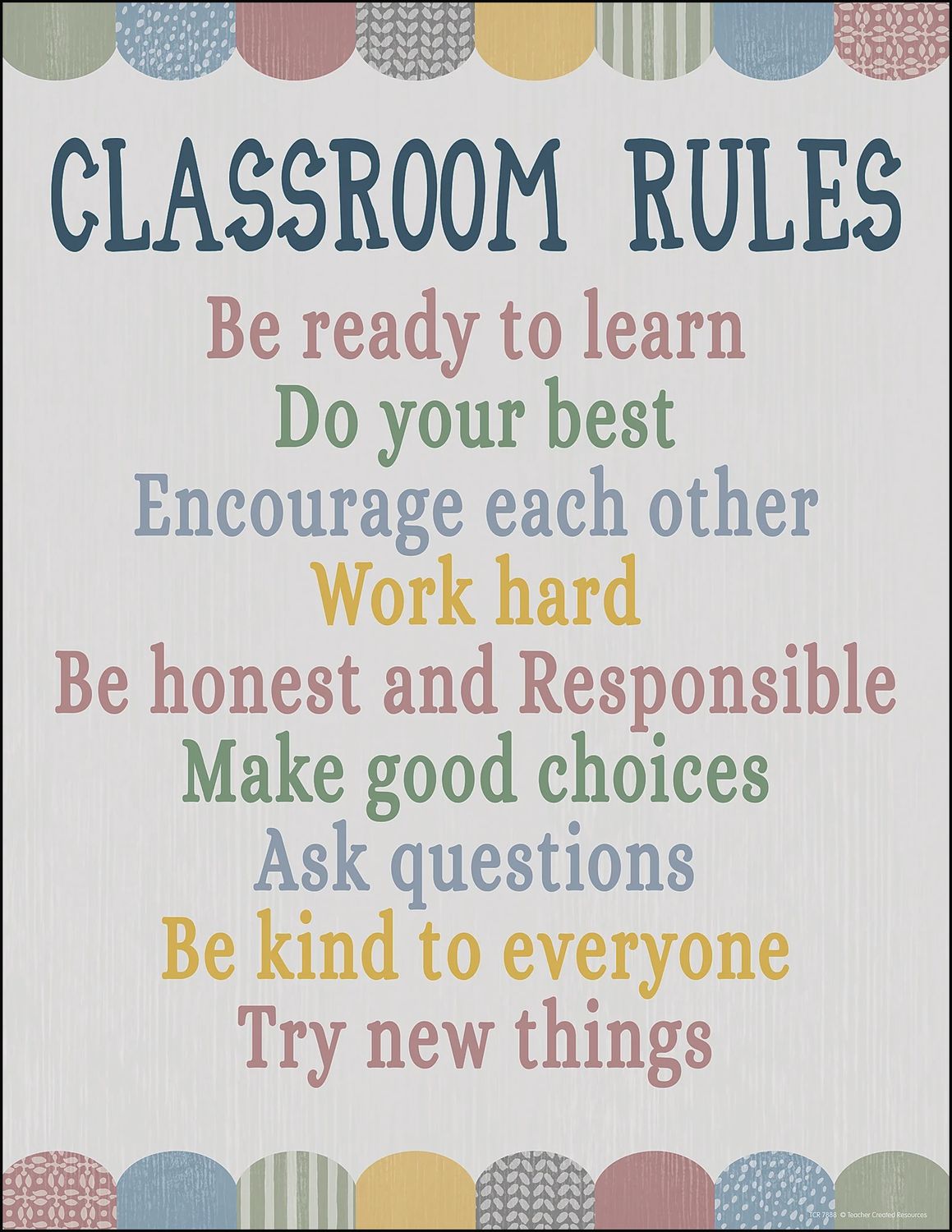 Classroom Cottage Classroom Rules Chart