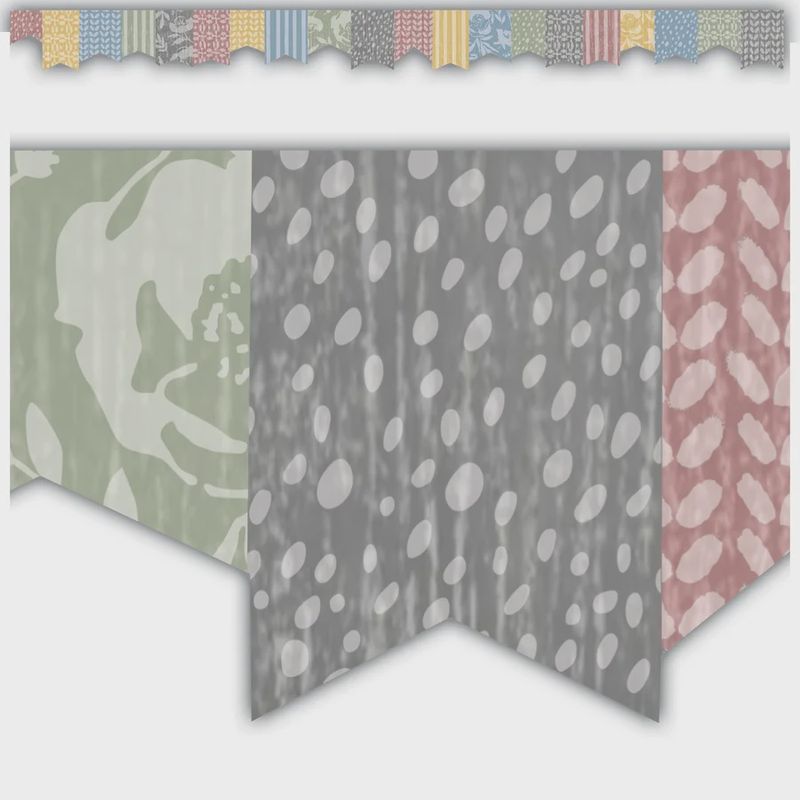 Classroom Cottage Pennants Border Trim