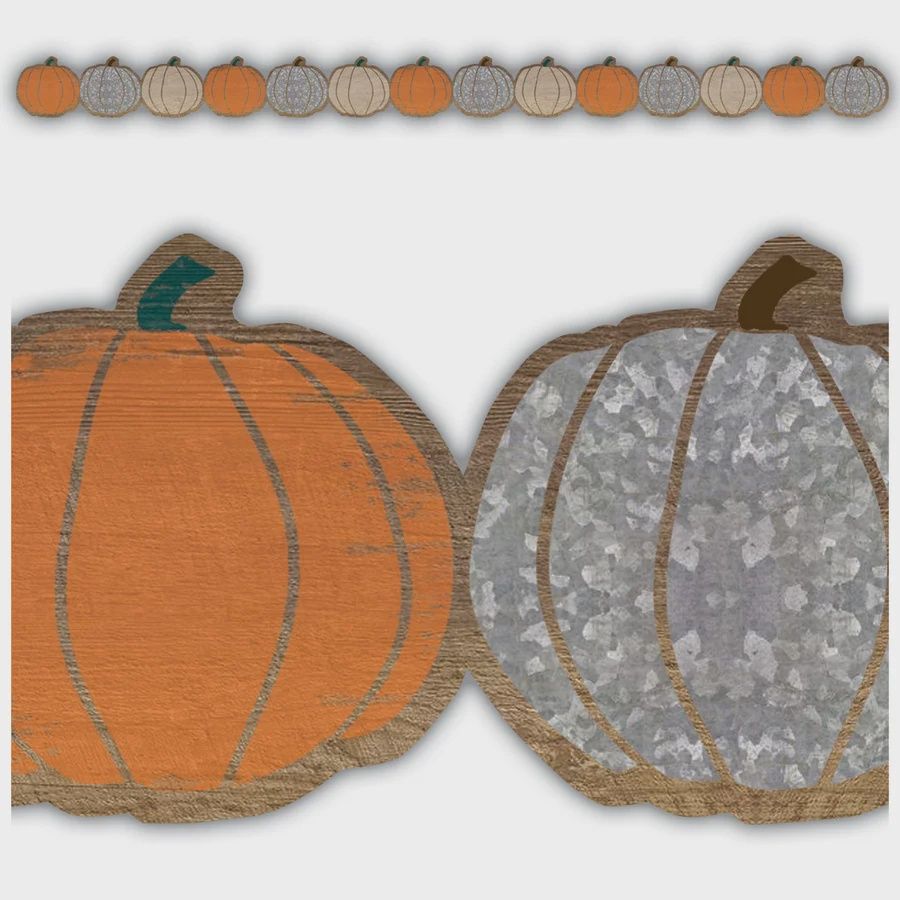 Home Sweet Classroom Pumpkins Die-Cut Border Trim