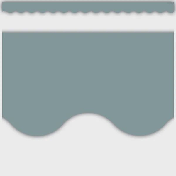 Stone Blue Scalloped Border Trim