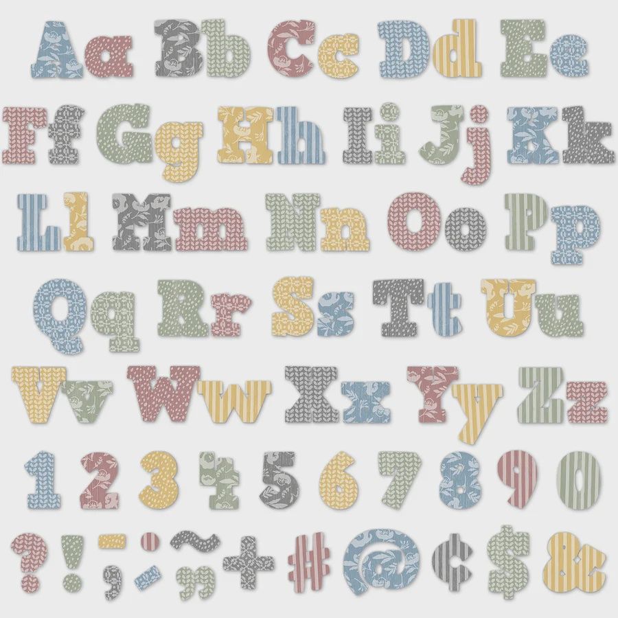 Classroom Cottage Bold Block 4" Letters Combo Pack