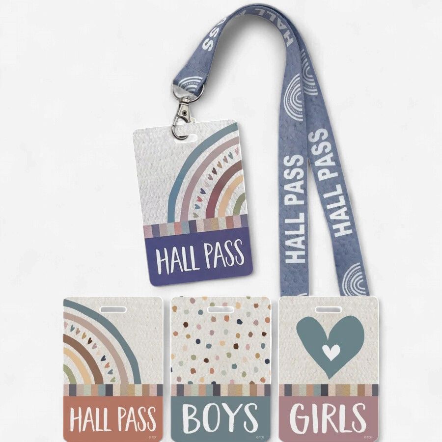 Everyone is Welcome Boys/Girls Hall Pass, single pass