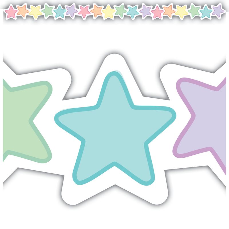 Pastel Pop Stars Border Trim