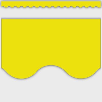 Yellow Scalloped Border Trim