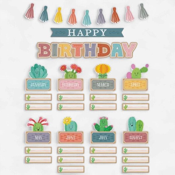 Happy Cactus Crew Happy Birthday Mini Bulletin Board