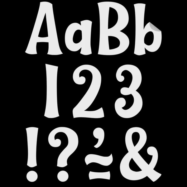 White 4" Wild Whimsy Self-Adhesive Letters Combo Pack