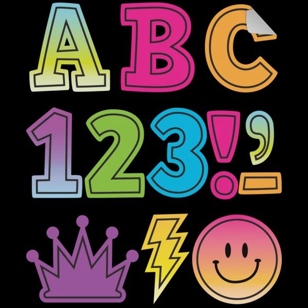 Brights 4Ever 2" Bold Block Self-Adhesive Letters Uppercase