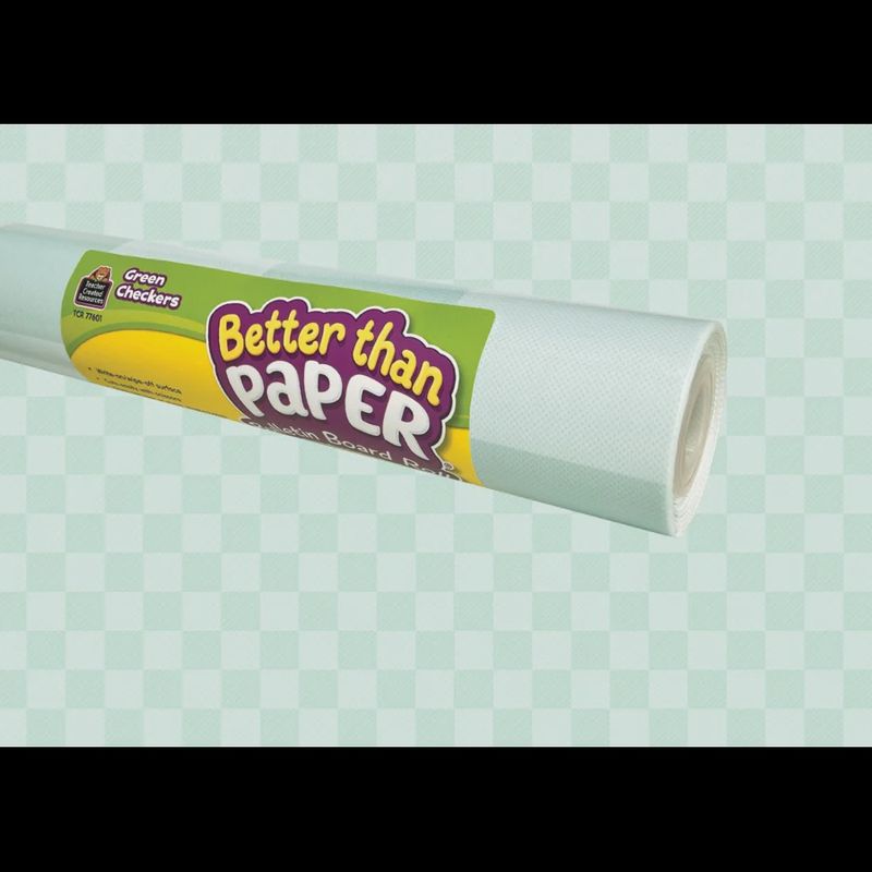 Green Checkers Better Than Paper Bulletin Board Roll