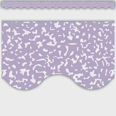 Composition Purple Scalloped Border Trim