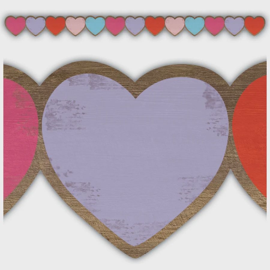Home Sweet Classroom Hearts Die-Cut Border Trim