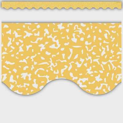 Composition Yellow Scalloped Border Trim