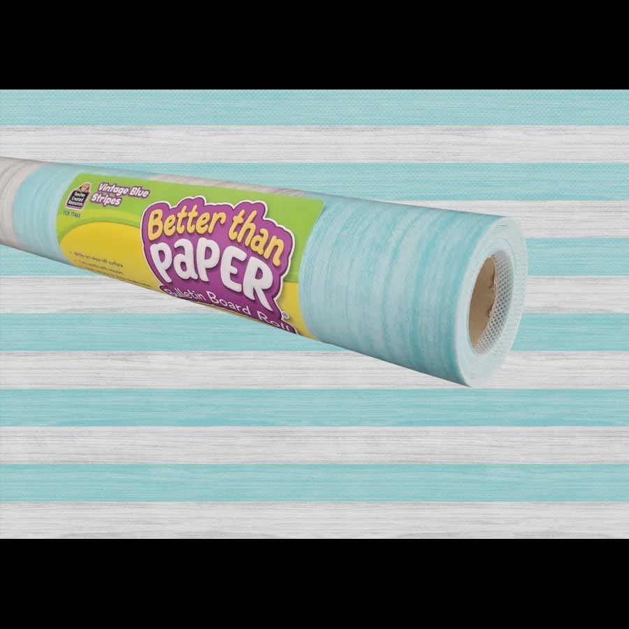 Vintage Blue Stripes Better Than Paper® Bulletin Board Roll