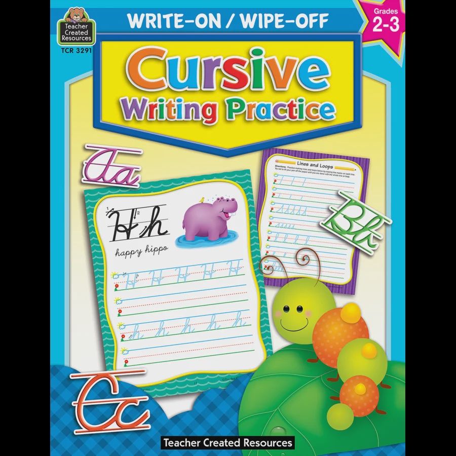 Write-On/Wipe-Off Book Cursive Writing Practice