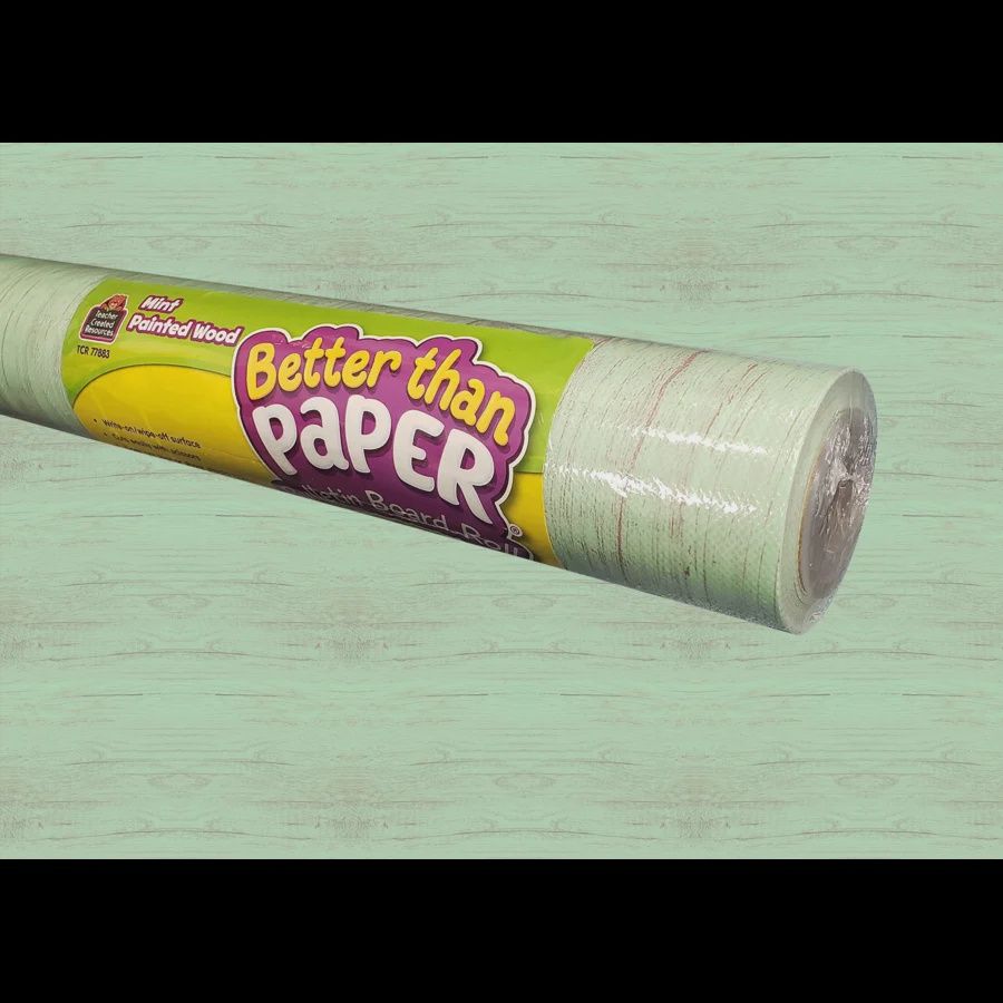 Mint Painted Wood Better Than Paper® Bulletin Board Roll