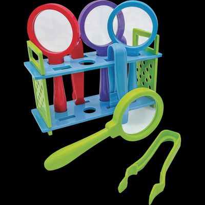 Up-Close Science: Magnifying Glasses &amp; Tweezers Activity Set