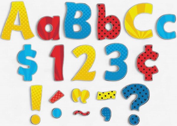 Superhero Funtastic 4" Letters Combo Pack
