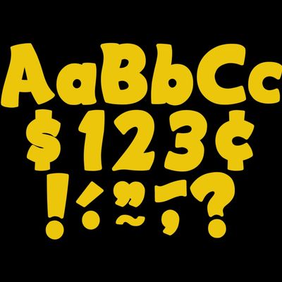 Yellow Gold Funtastic 4" Letters Combo Pack