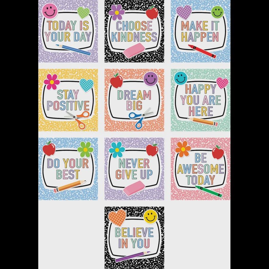 Cool for school Positive Sayings Accents